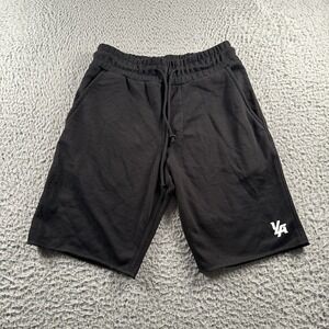 YoungLA‎ Shorts Mens S Black Drawstring Elastic Waist Logo Lounge Workout